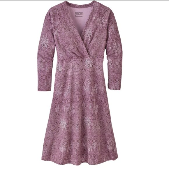 Patagonia Dresses & Skirts - Patagonia Metairie Dress, Light Violet, Women's Large